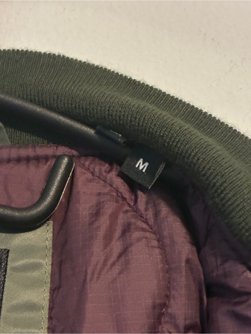 Superdry Men's Olive Bomber Jacket with Sleeve Patch - Picture 5 of 6